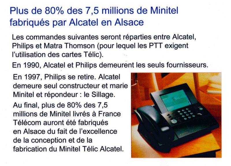 Le Musée ALCATEL du Minitel à ILLKIRCH. Alcatel et ses concurents
